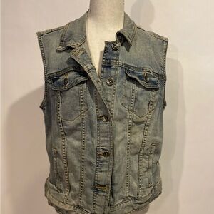 Denim Sleeveless Vest